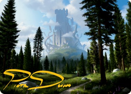 Image of Forest (278) Art Card (Gold-Stamped Signature) [Dungeons & Dragons: Adventures in the Forgotten Realms Art Series]