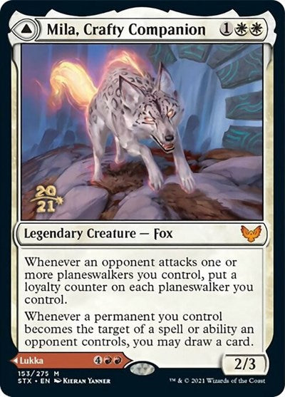 Image of Mila, Crafty Companion // Lukka, Wayward Bonder [Strixhaven: School of Mages Prerelease Promos]