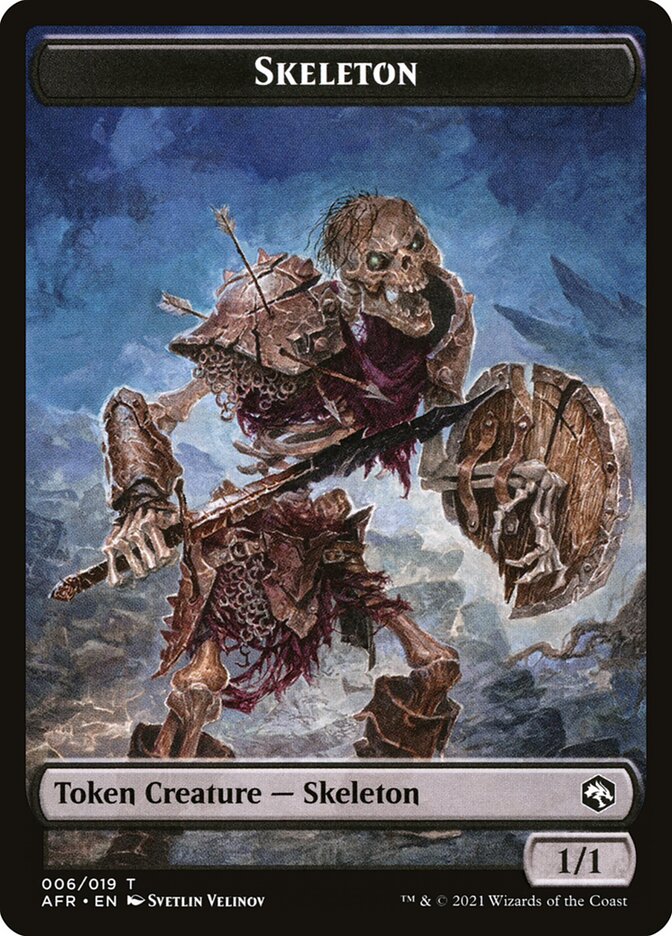 Image of Illusion // Skeleton Double-Sided Token [Dungeons & Dragons: Adventures in the Forgotten Realms Commander Tokens]