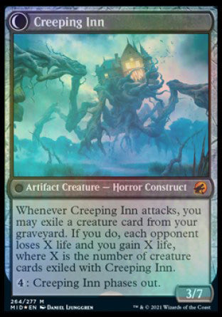 Image of Hostile Hostel // Creeping Inn [Innistrad: Midnight Hunt Prerelease Promos]