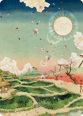 Image of Plains 1 Art Card [Kamigawa: Neon Dynasty Art Series]