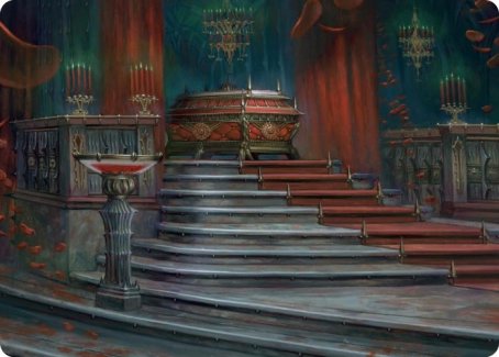 Image of Edgar Markov's Coffin Art Card [Innistrad: Crimson Vow Art Series]