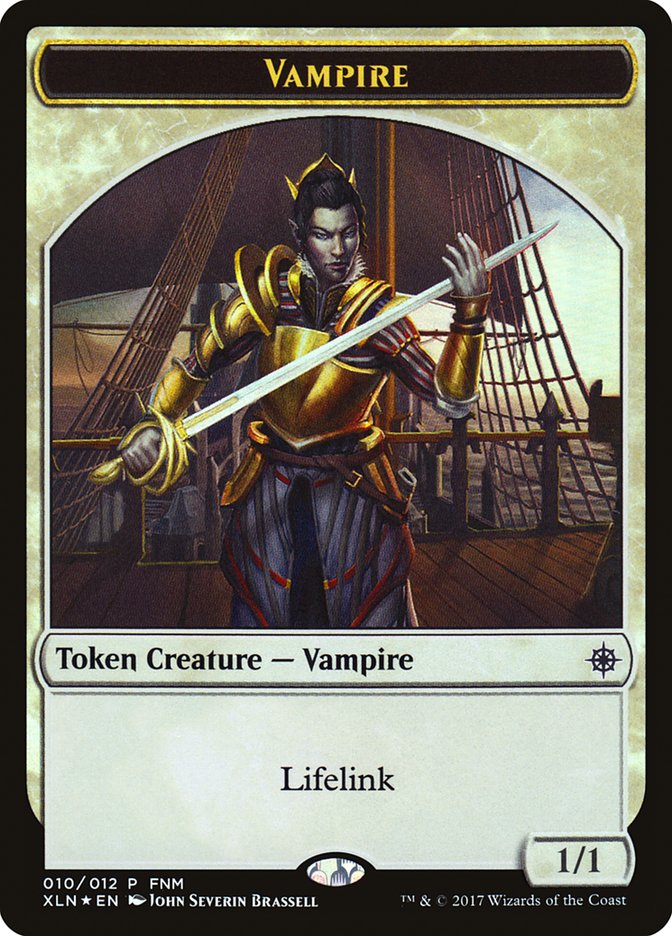 Image of Vampire // Treasure Double-Sided Token [Friday Night Magic 2017]