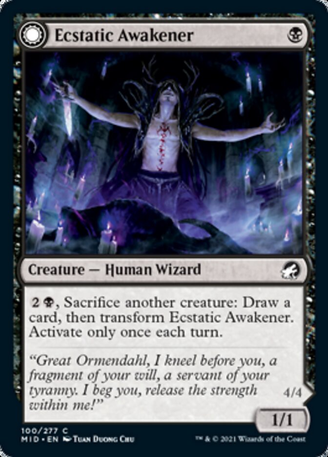 Image of Ecstatic Awakener // Awoken Demon [Innistrad: Midnight Hunt]