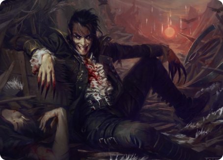 Image of Arrogant Outlaw Art Card [Innistrad: Midnight Hunt Art Series]