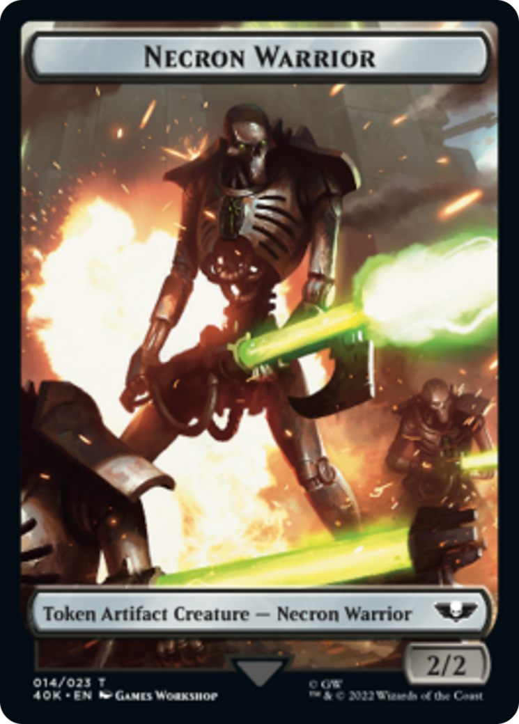 Image of Necron Warrior // Insect Double-Sided Token [Warhammer 40,000 Tokens]