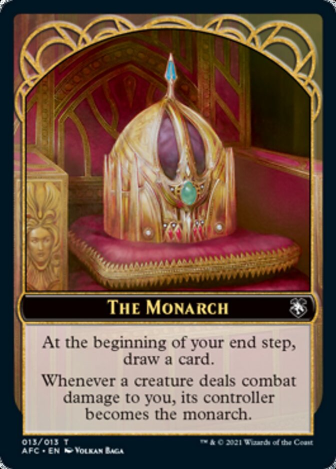 Image of Dragon Spirit // The Monarch Double-Sided Token [Dungeons & Dragons: Adventures in the Forgotten Realms Commander Tokens]