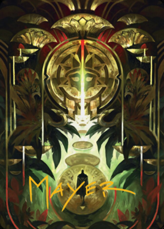 Image of Jetmir's Garden 1 Art Card (Gold-Stamped Signature) [Streets of New Capenna Art Series]