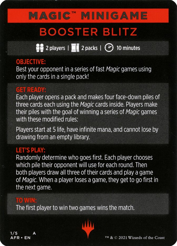 Image of Booster Blitz (Magic Minigame) [Streets of New Capenna Minigame]