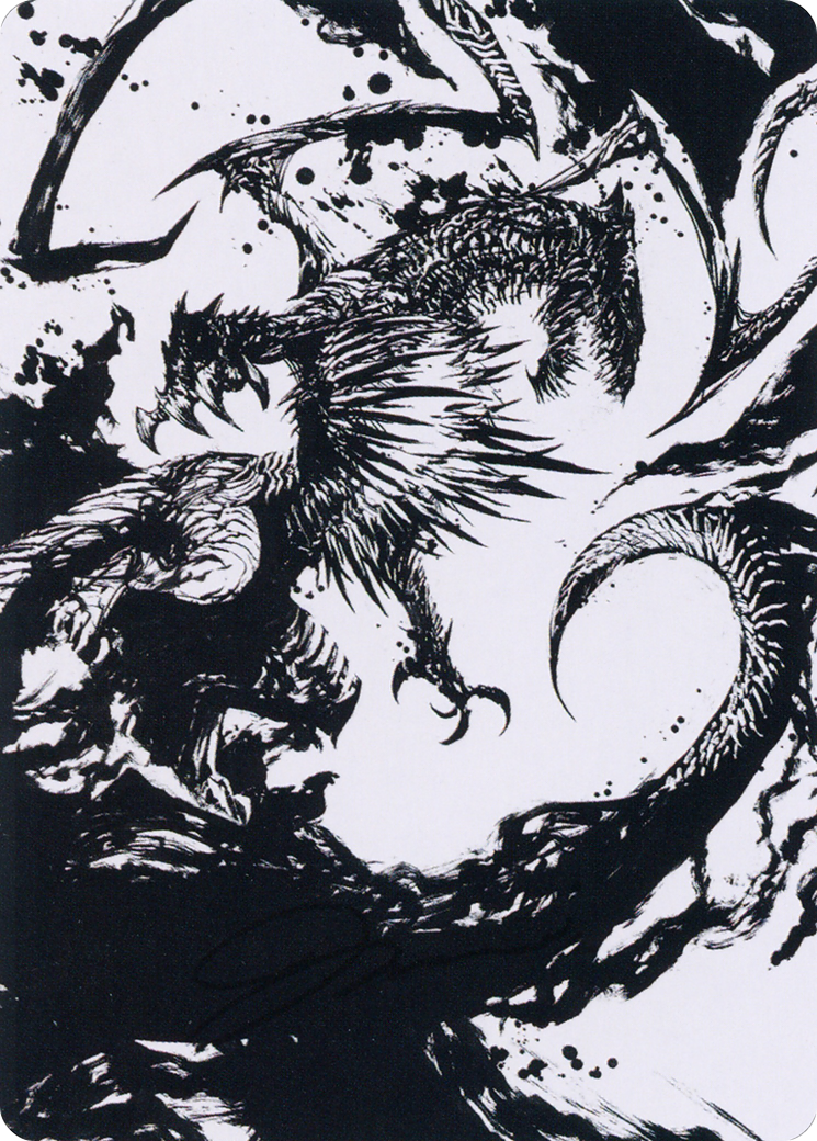 Image of Skithiryx, the Blight Dragon Art Card [March of the Machine Art Series]