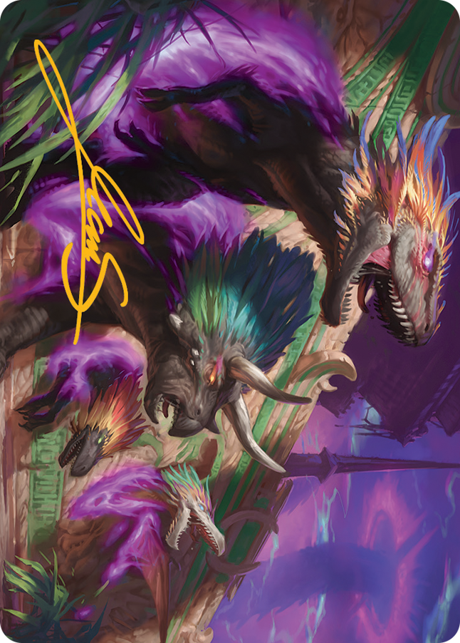Image of Burning Sun's Fury Art Card (Gold-Stamped Signature) [March of the Machine Art Series]