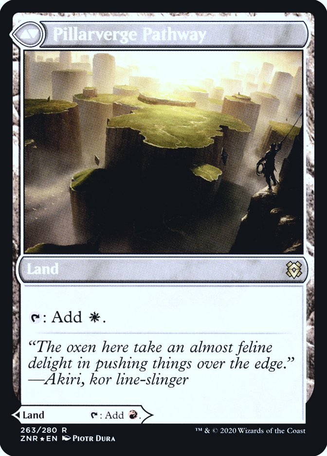 Image of Needleverge Pathway // Pillarverge Pathway [Zendikar Rising Prerelease Promos]