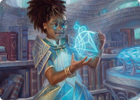Image of Zimone, Quandrix Prodigy Art Card [Strixhaven: School of Mages Art Series]