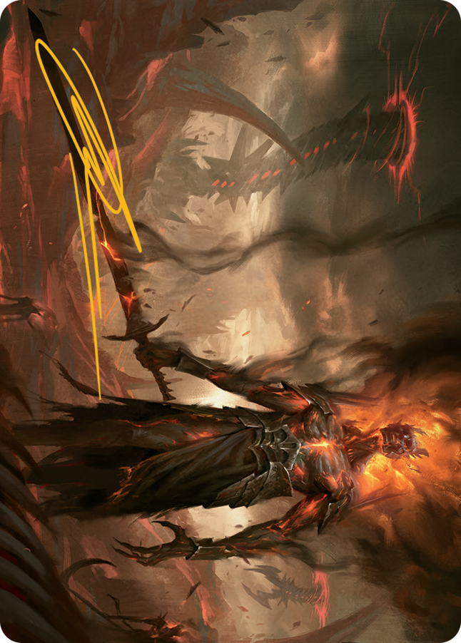 Image of Ashen Reaper Art Card (Gold-Stamped Signature) [March of the Machine Art Series]