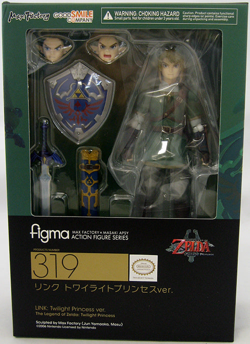 Image of LINK: Twilight Princess ver. #319 Figma (The Legend of Zelda) Anime Figurine NEW in Box
