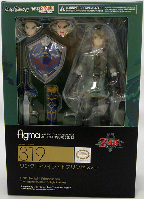 LINK: Twilight Princess ver. #319 Figma (The Legend of Zelda) Anime Figurine NEW in Box