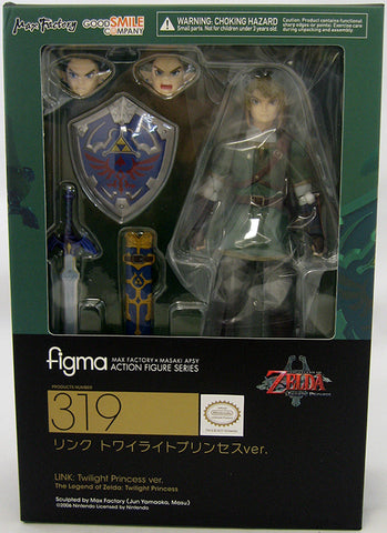 LINK: Twilight Princess ver. #319 Figma (The Legend of Zelda) Anime Figurine NEW in Box
