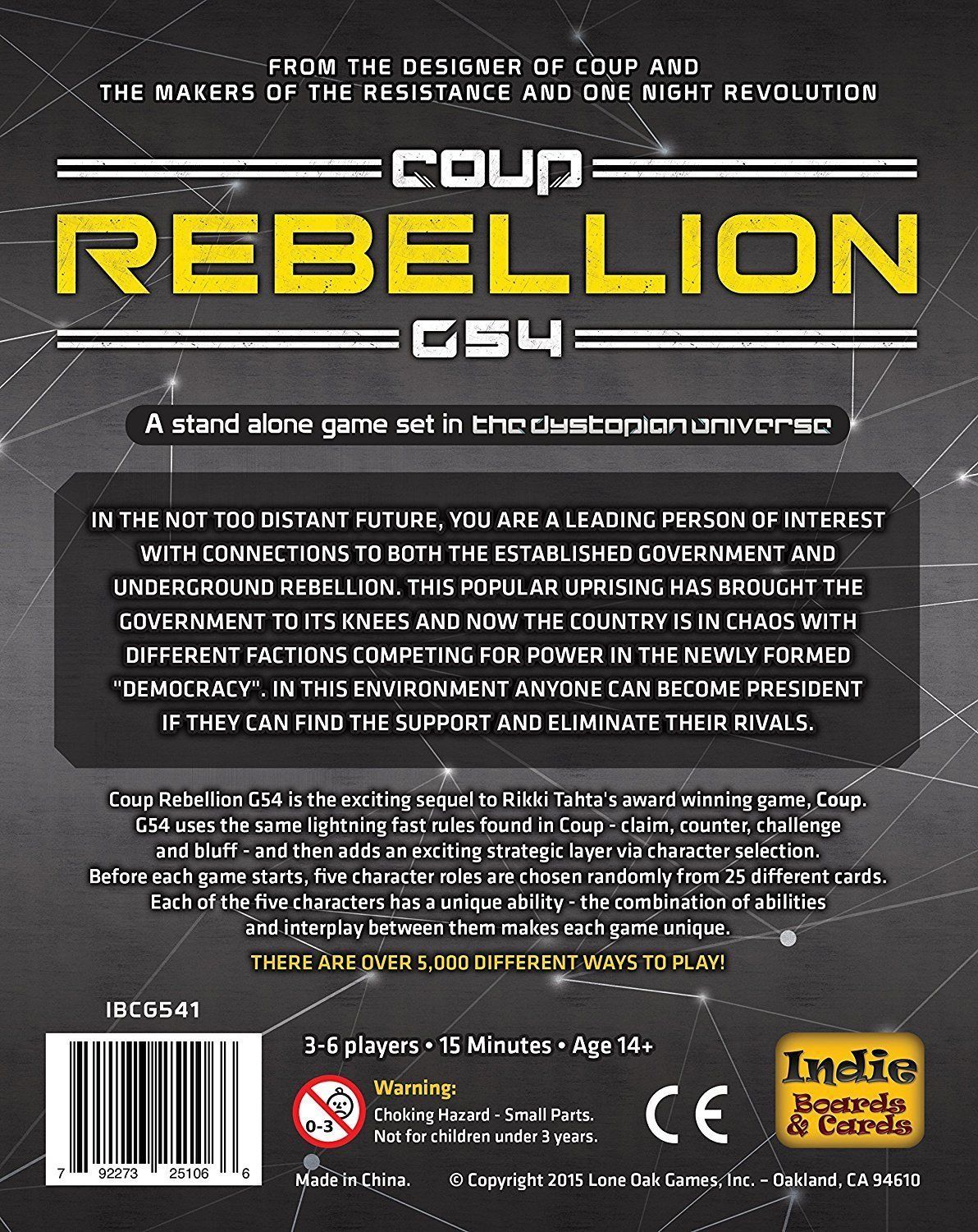 Image of Coup Rebellion G54 Board Game