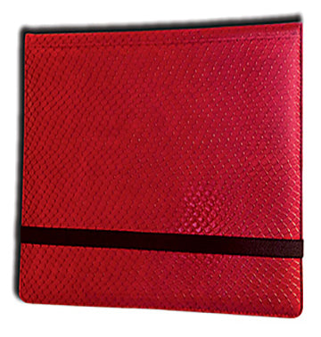 Red Dragonhide Legion 12 Pocket (3x4) Portfolio