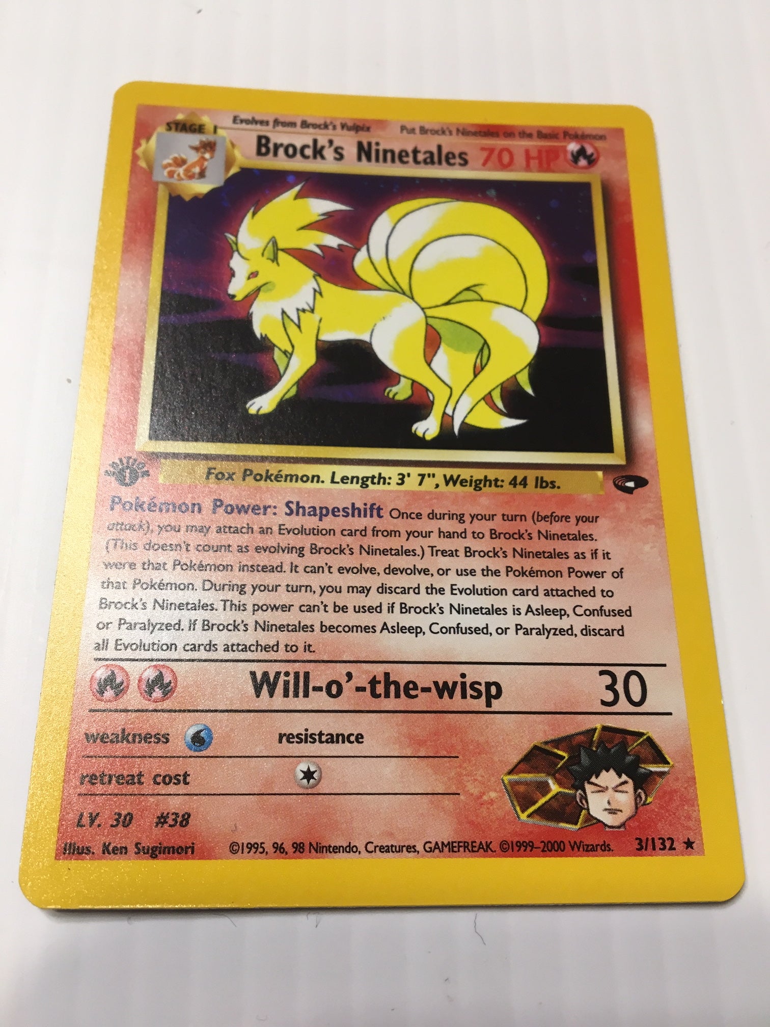 Image of Brock's Ninetales 31/32 1st Edition