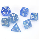 Chessex Borealis - Sky Blue/White - 7 Dice