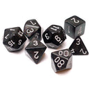 Chessex Borealis - Smoke/Silver - 7 Dice
