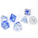 Chessex Nebula - Dark Blue/White - 7 Dice
