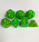 Chessex Vortex - Slime/Yellow - 7 Dice