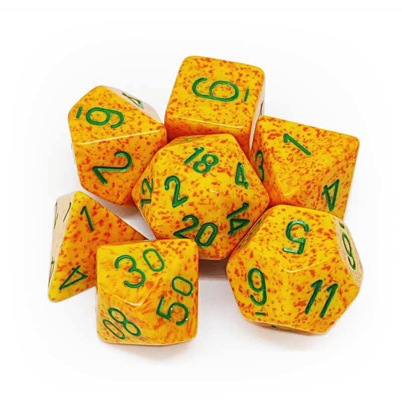 Image of Chessex Lotus - Speckled - 7 Dice Set