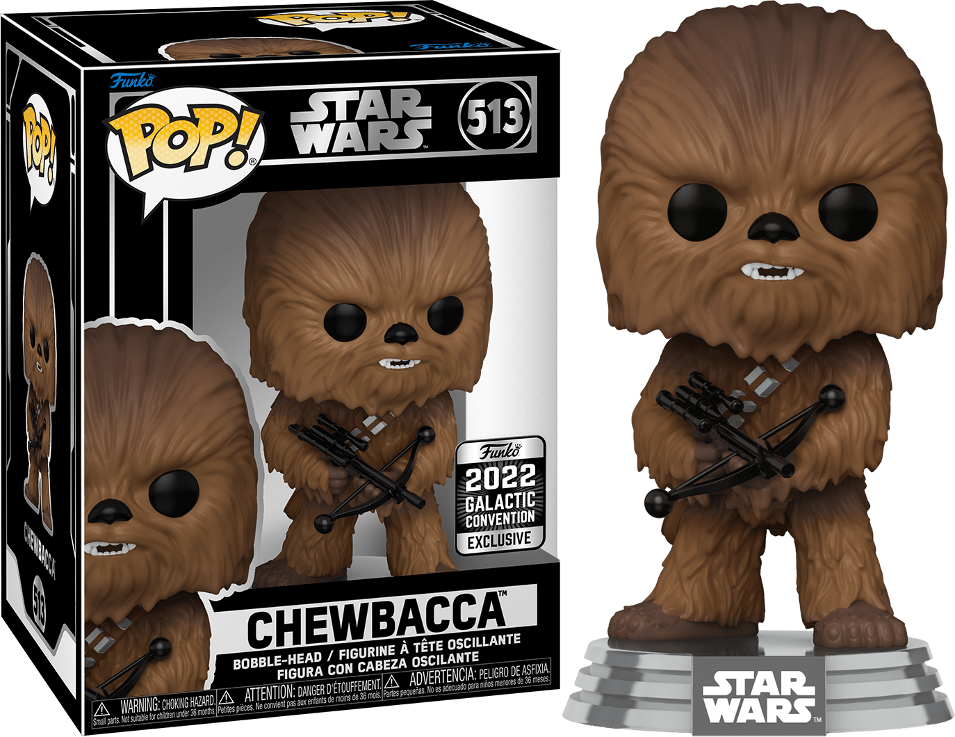 Image of Chewbacca [Funko 2022 Galactic Convention Exclusive] (Star Wars) #513