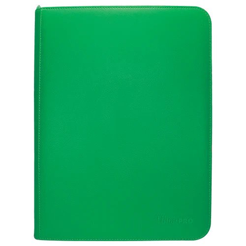 Image of Green Pro Vivid 9 Pocket Zippered Binder