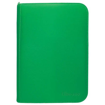 Green Pro Vivid 4 Pocket Zippered Binder