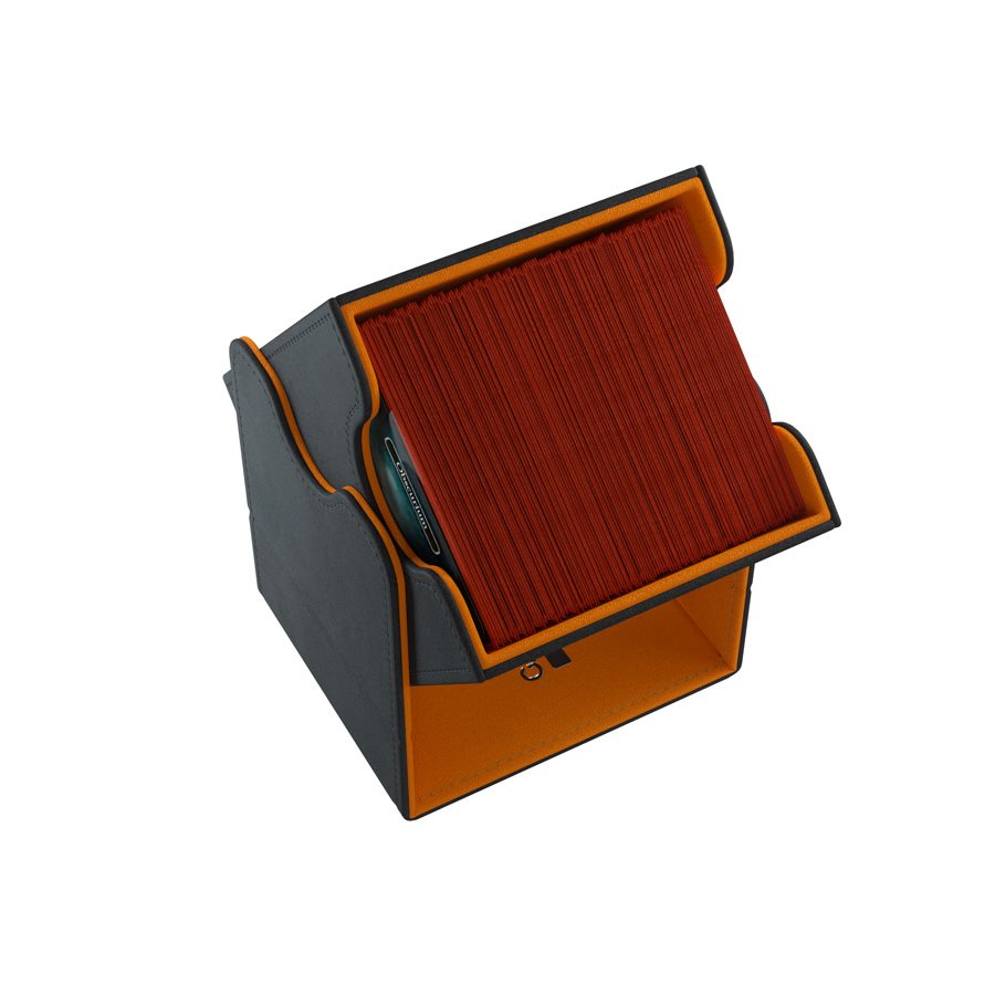 Image of Black/Orange [Exclusive Edition] Squire Convertible Deck Box (100+)