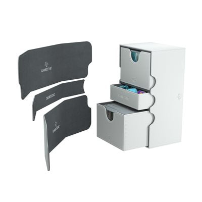 White Stronghold Convertible Deck Box (200+)