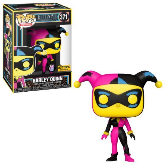 Harley Quinn #371 (Pop! Heroes Batman The Animated Series Black Light Glow Hot Topic Exclusive )