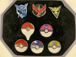 Legendary Birds & Pokeball Pin Set