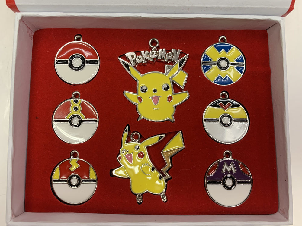 Pikachu and Pokeball Pin Set