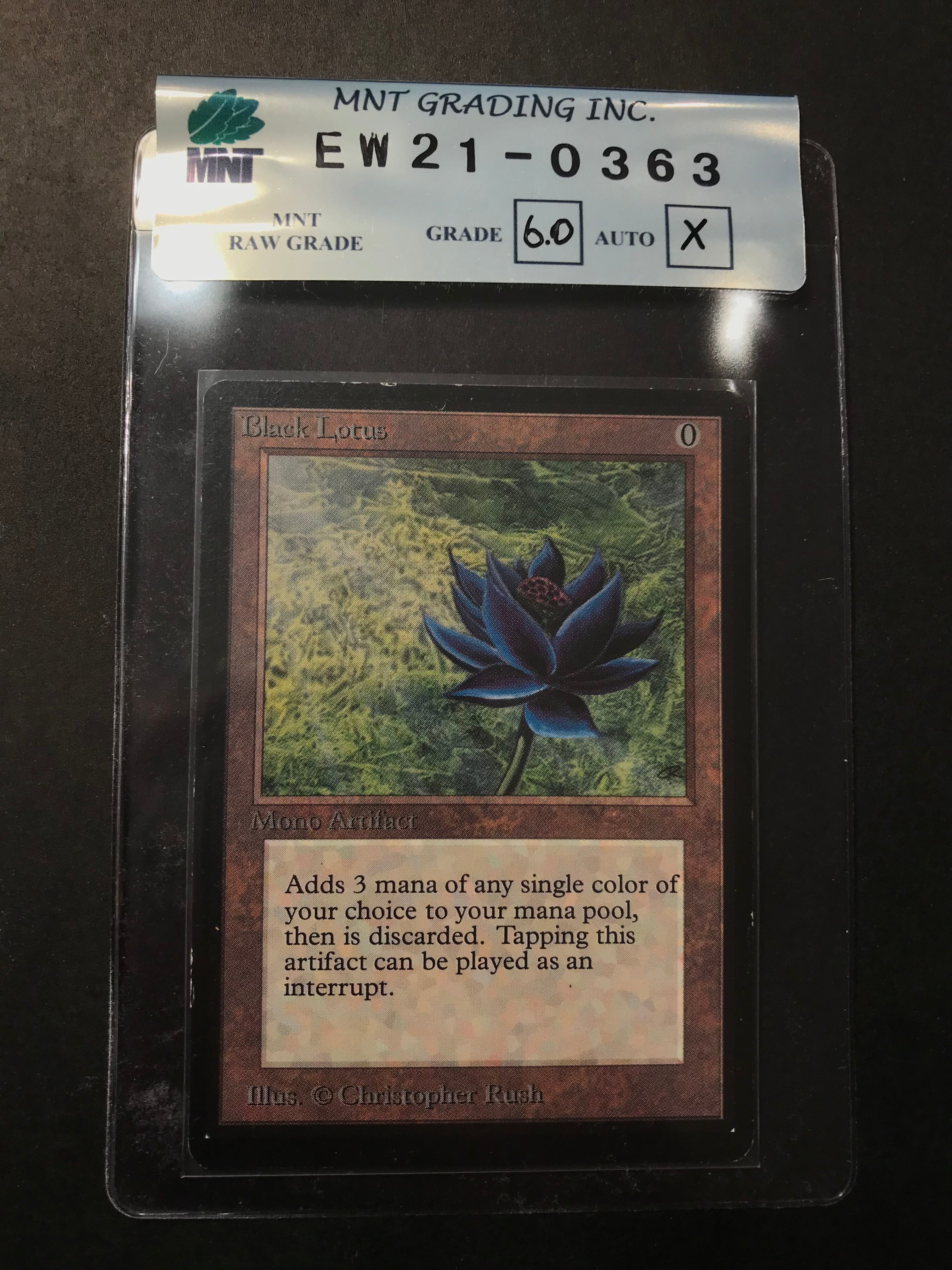Image of Black Lotus - Beta- MNT (Raw Grade 6.0)