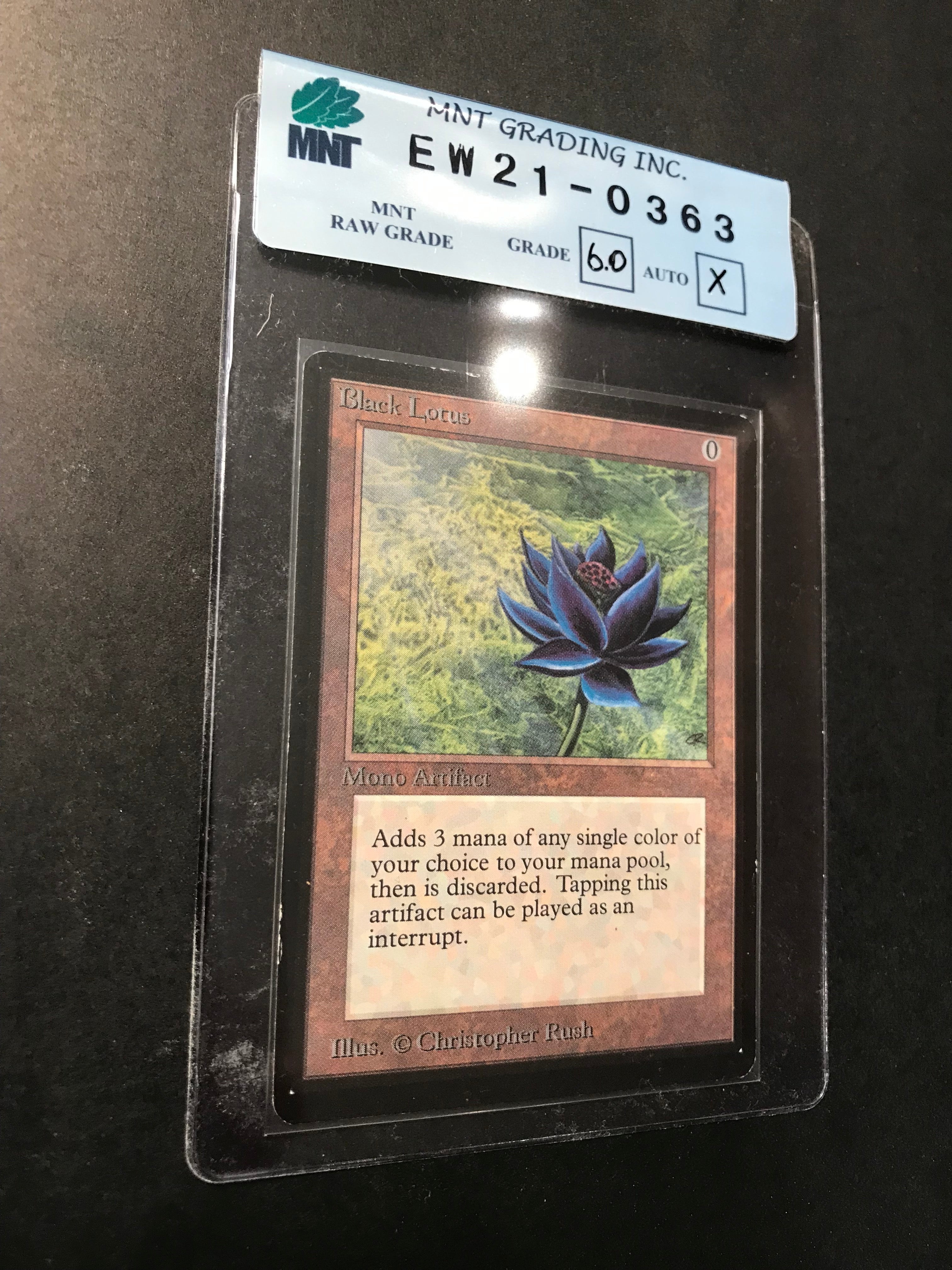 Image of Black Lotus - Beta- MNT (Raw Grade 6.0)