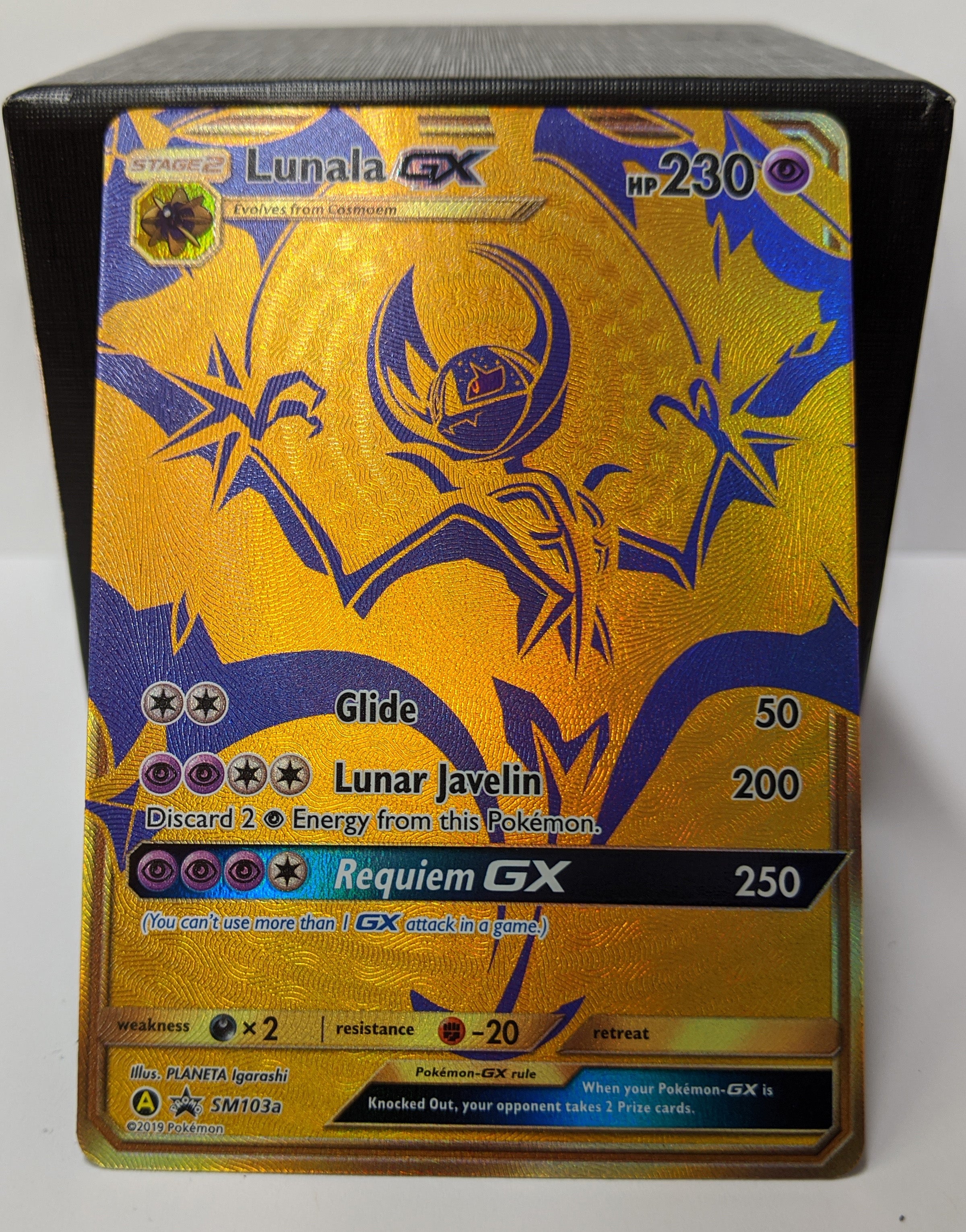 Image of Lunala GX - Pokemon Card (Hidden Fates Premium Collection - SM103a)
