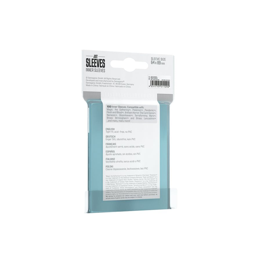 Image of Just Sleeves: Standard Size (Clear)