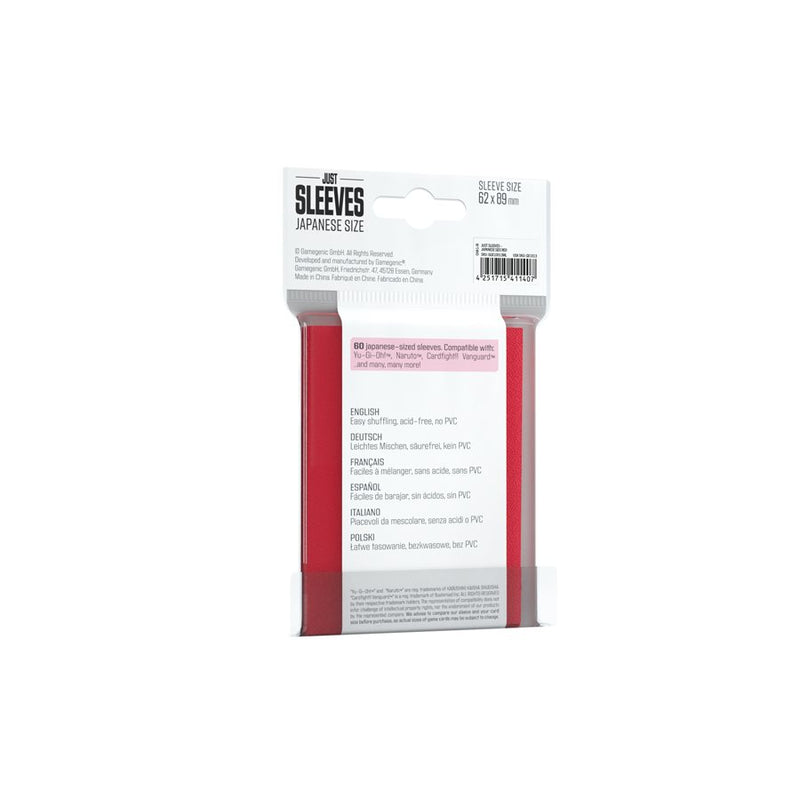 Image of Just Sleeves: Japanese Size (Red)