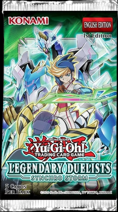 Image of Legendary Duelists Synchro Storm 1st Edition Booster Pack