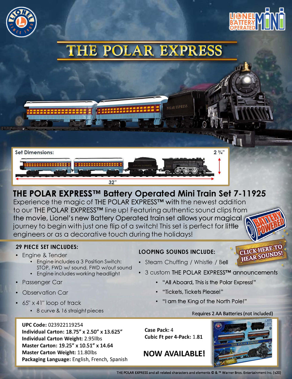 Image of The Polar Express Mini-Train Set