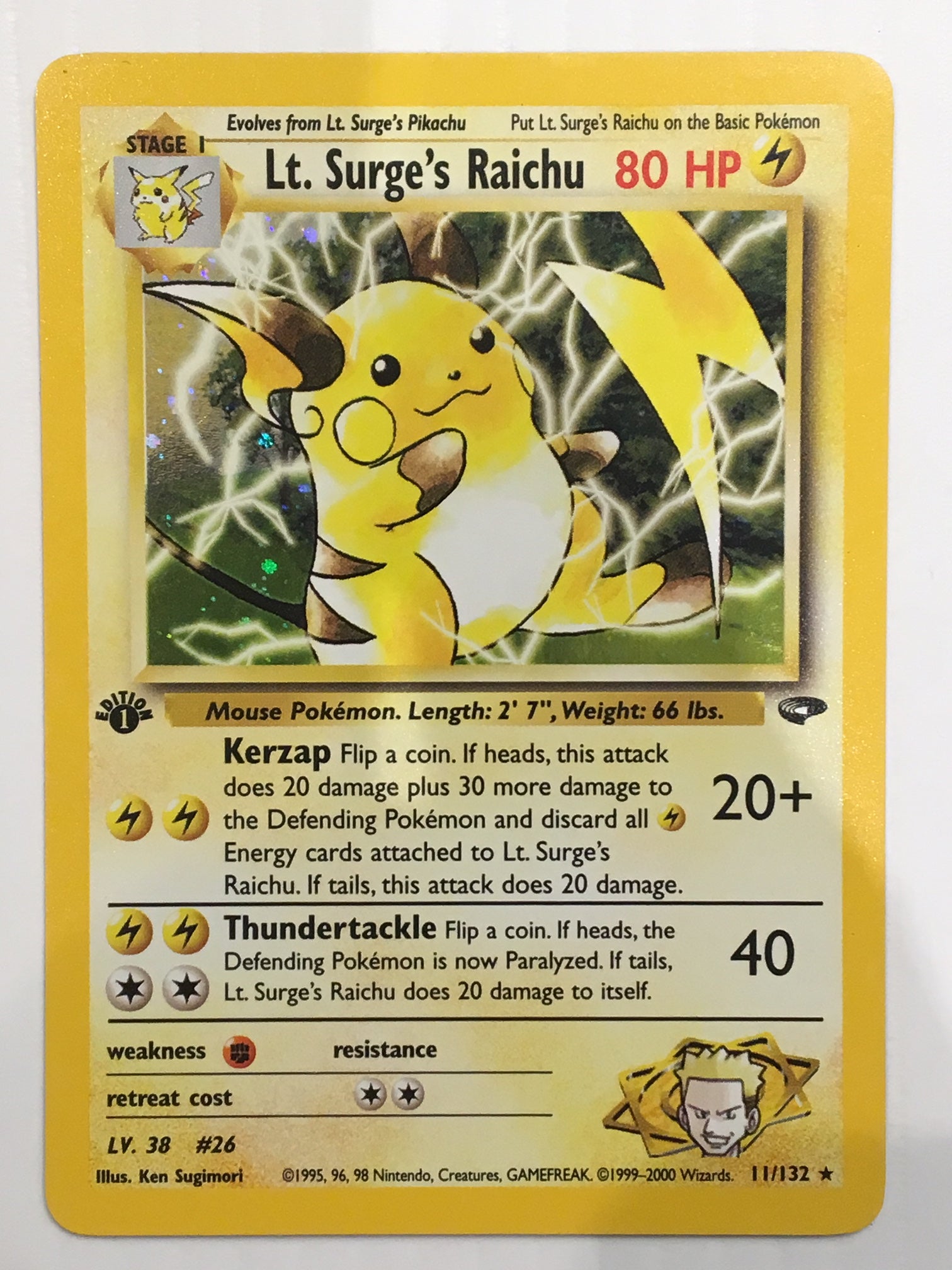 Image of Zapdos 15/62 Gym Challenge 1st Edition