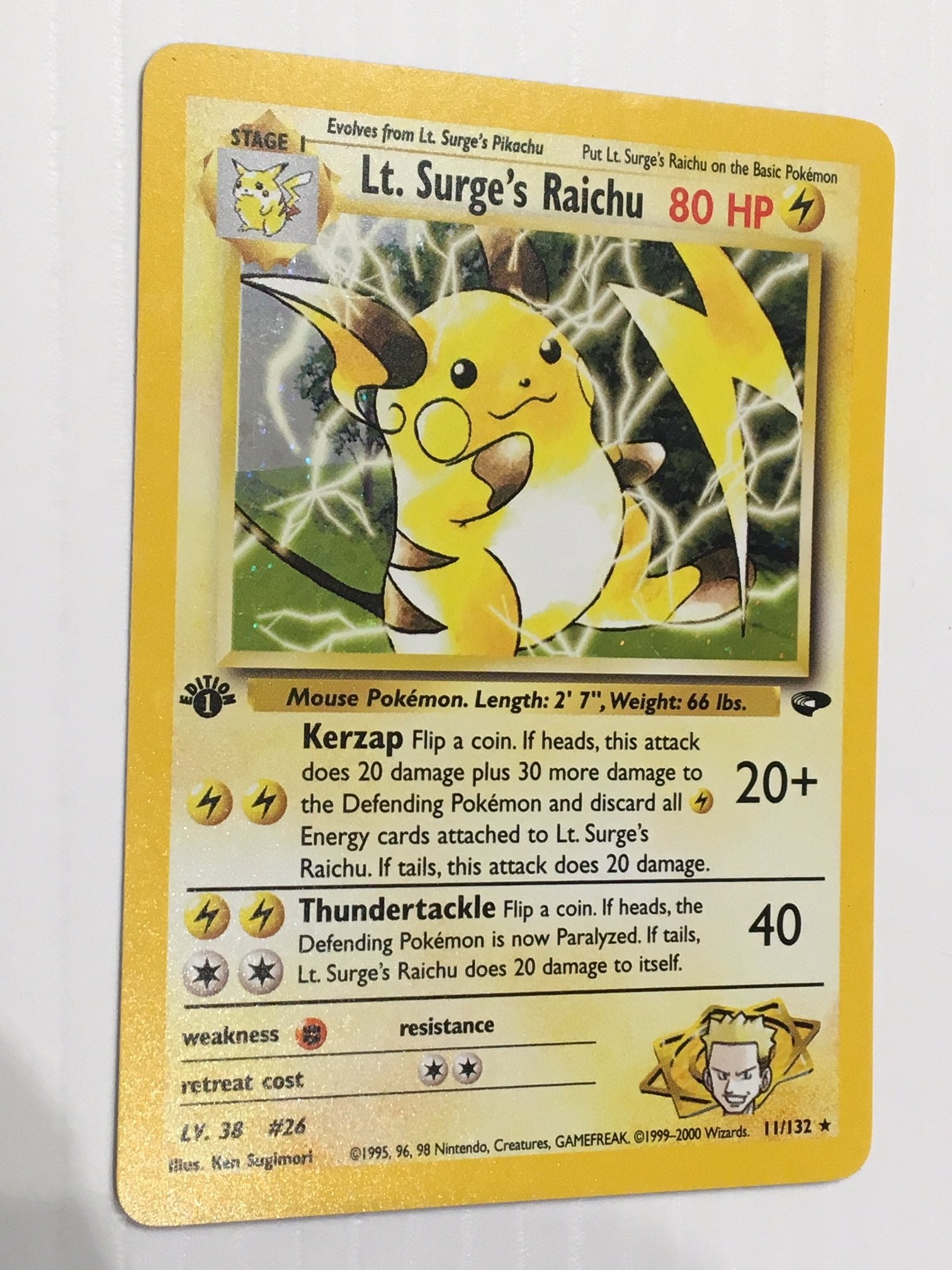 Image of Zapdos 15/62 Gym Challenge 1st Edition
