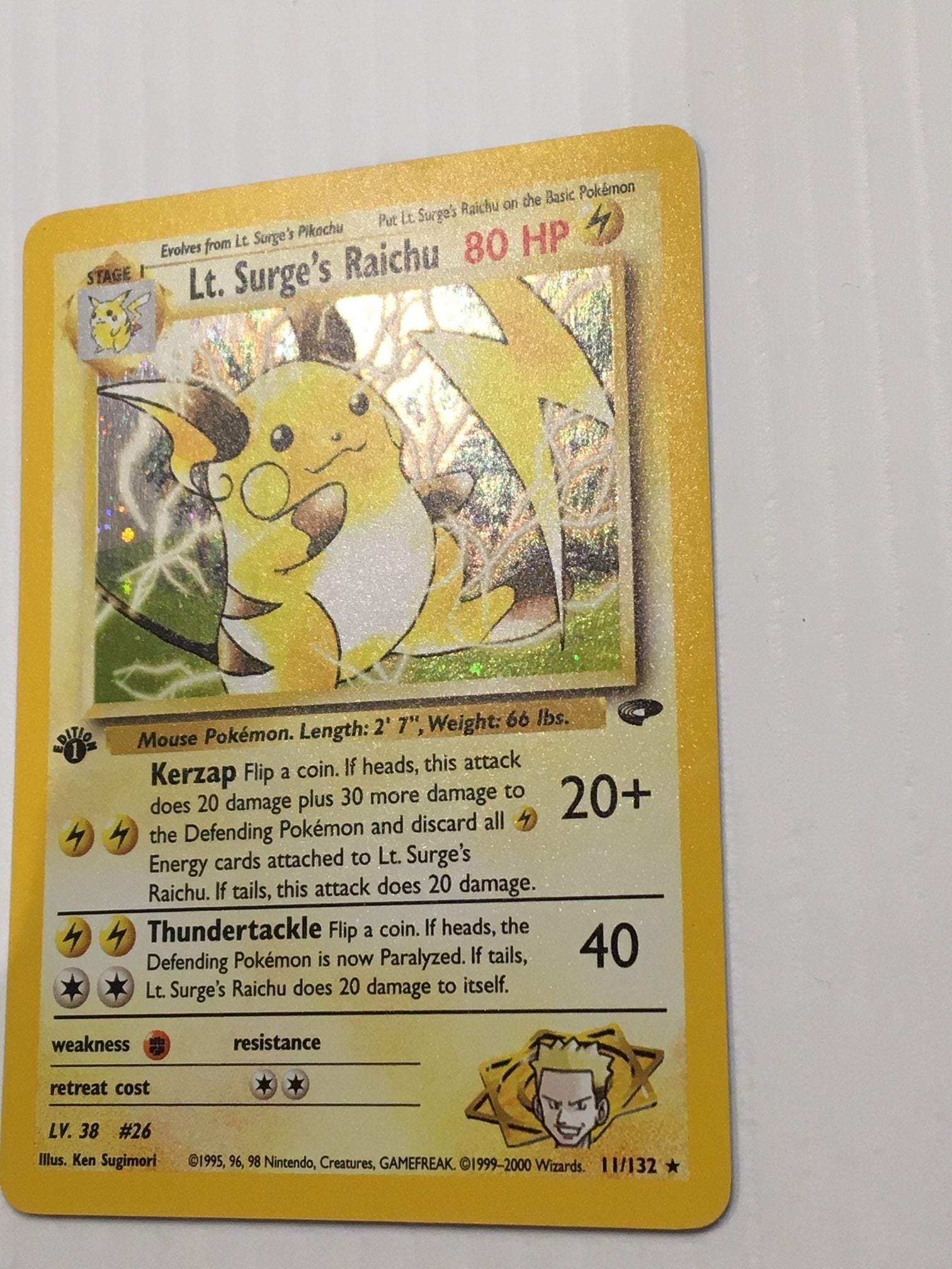 Image of Zapdos 15/62 Gym Challenge 1st Edition