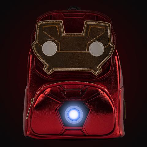 Image of Iron Man Mini Light-Up Backpack - Pop! by Loungefly