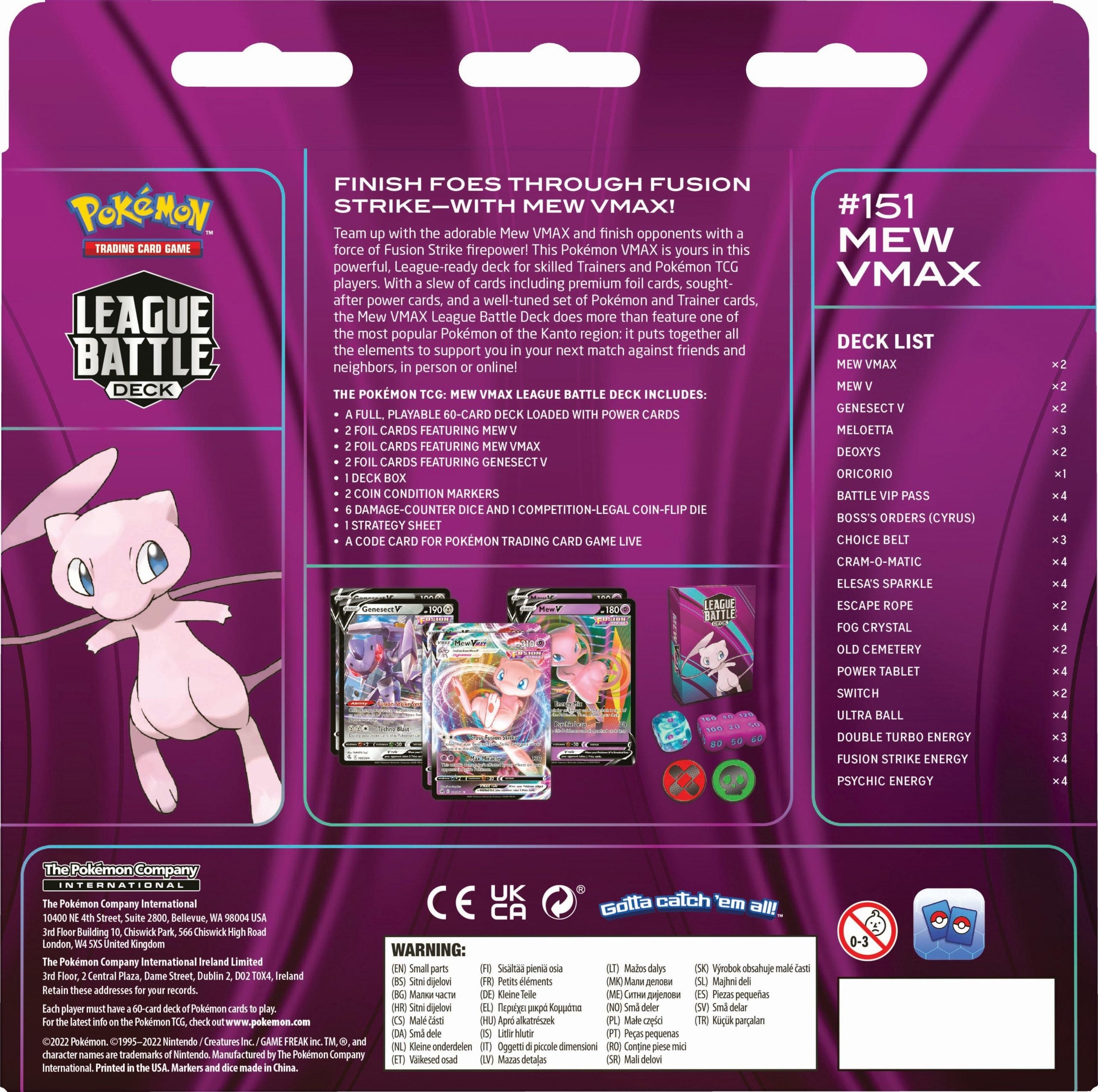 Image of Mew VMAX League Battle Deck