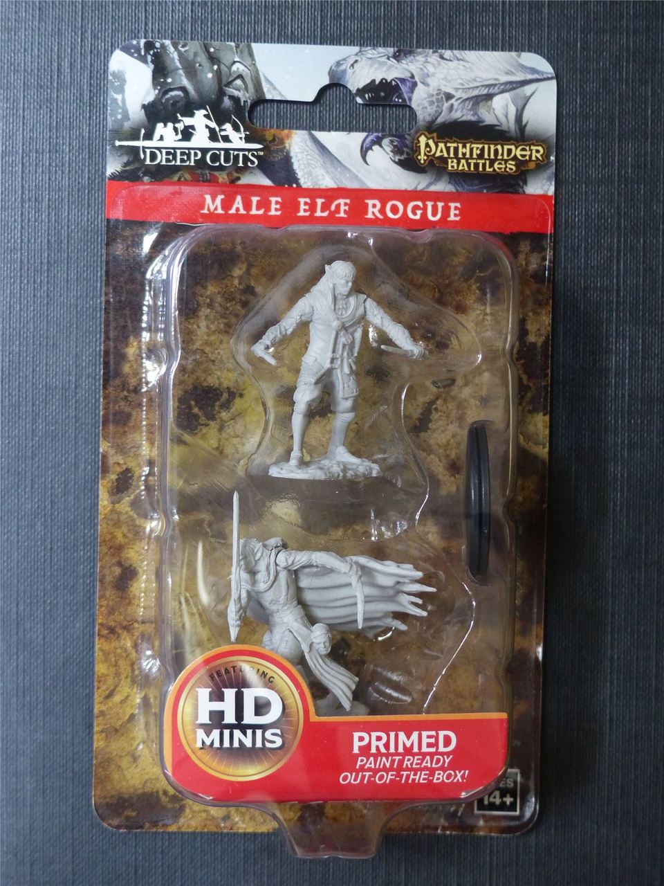Image of Wizkids Deep Cuts - Male Elf Rogue (Unpainted Miniature)